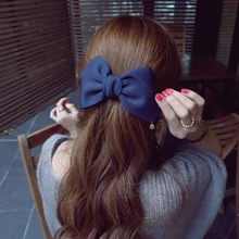 New Arrival Big Solid Cloth Bows font b Hair b font Clips Hairpins font b Hair