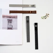 1 шт. Студенческая простой формы измерительная линейка для рисования Spvgajia медицина без остановки Закладка Алюминиевая линейка(10 см