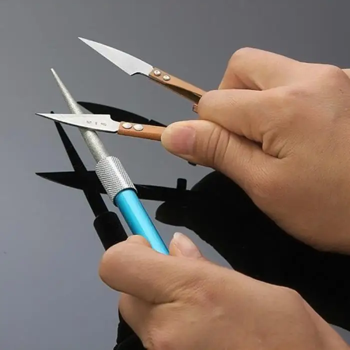 Открытый Портативный абразивных Pen Тип Ножи Грит Ножи точилка Охотничьи Ножи-M25