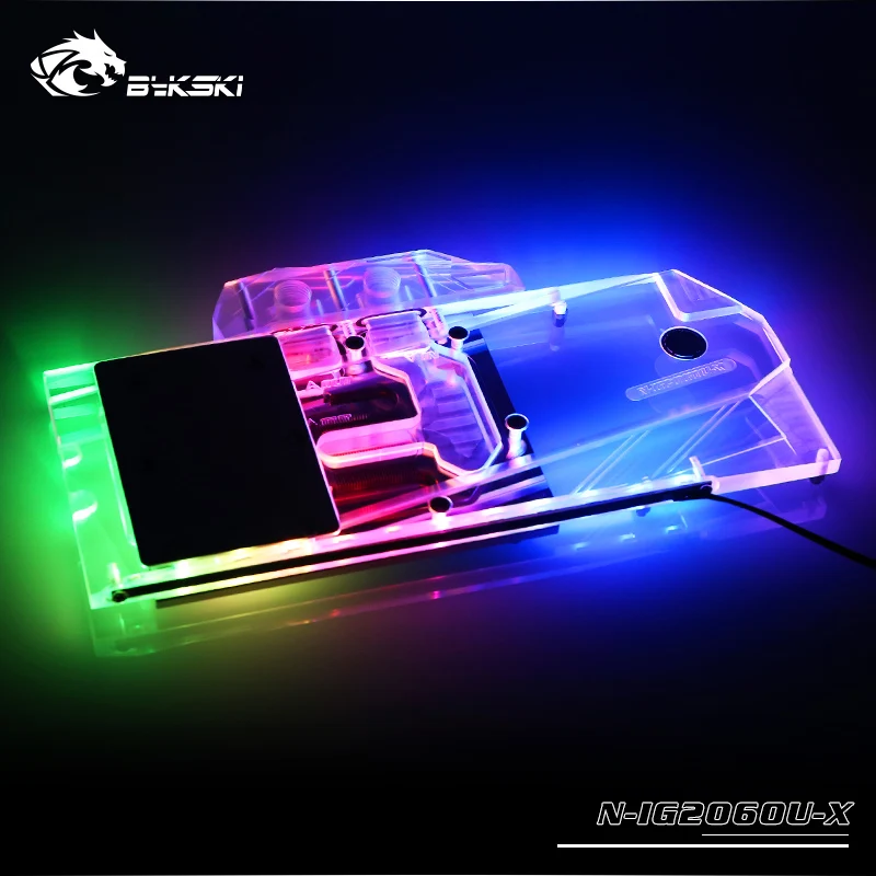 

BYKSKI Water Block use for COLORFUL iGame RTX2060 Ultra/iGame GTX1660Ti Ultra 6G/Full Cover Graphics Card Radiator Copper Block