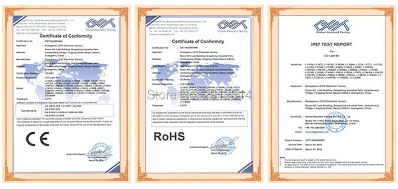 CE RoHs  IP67