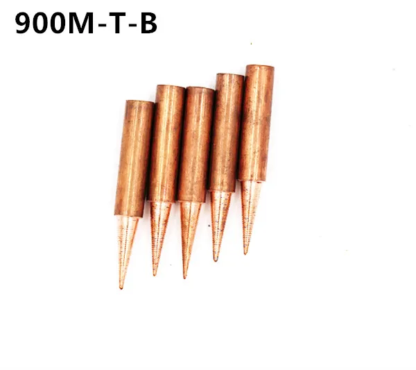 900M-T-B DIY Чистая медь паяльный наконечник сварочный для Hakko 936 FX-888D Saike 909D 852D+ 952D K I SK IS 1C 2C 3C 4C 5C 0.8D