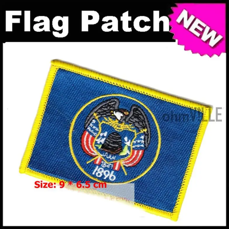 

2016 Sale Limited 3d Patches For Clothing Utah Flag Patch Iron On Patches - 100% Quality Guarantee Embroidered + Free Shipping