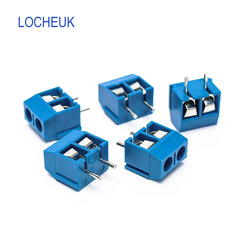 

50pcs Screw Terminal Block Connector KF301-2P KF301-5.0-2P KF301 Screw 2Pin 5.0mm Straight Pin PCB Terminal Connector B