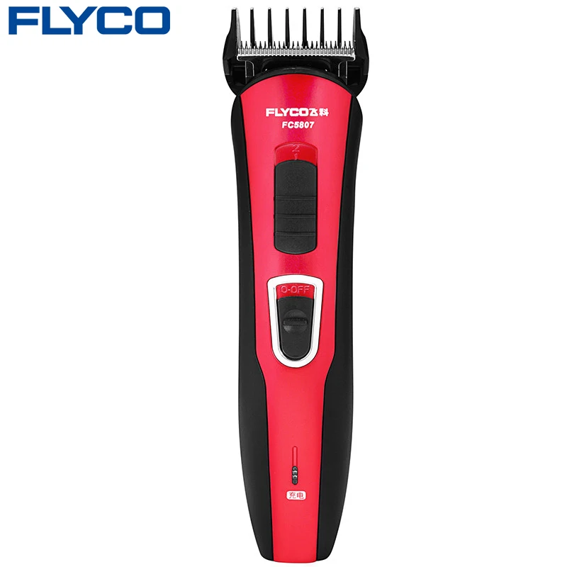 Flyco Red Maquina De cortar Cabelo перезаряжаемый триммер для бороды мужчин Профессиональный