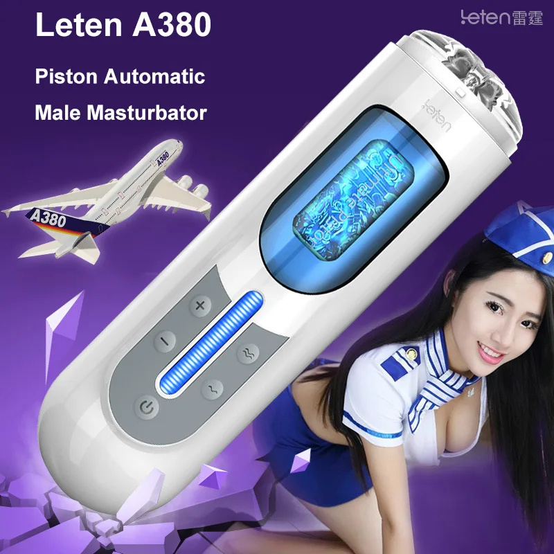 Leten A380 Electric Piston Male Automatic Masturbator Rechargeable Hand