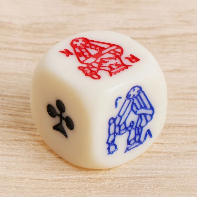 

16mm Multicolor Acrylic Cube Dice Beads Six Sides Portable Table Games Toy 10pcs
