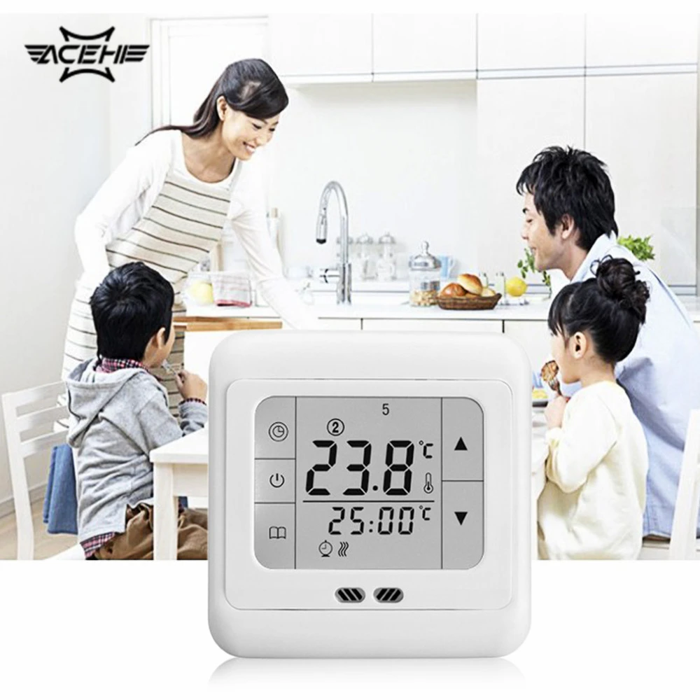 C07h3 16 a Digital LCD Thermostat thermostat hypocauste Touch Screen UE