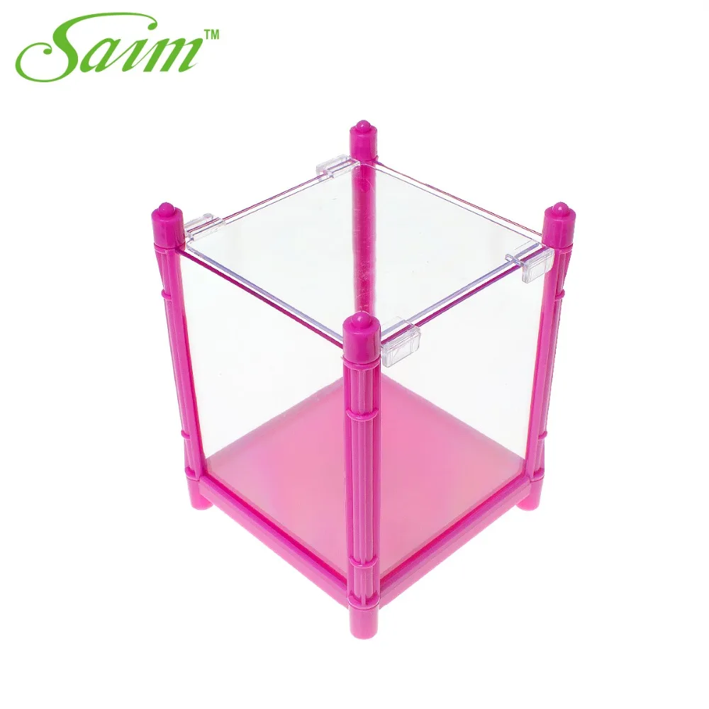 

Mini Fish Betta Tank Plastic Fish Bowls Acrylic Bettas Cylinder Isolated Fish Tank Guppy Breeding Aquarium Desktop Small Tanks