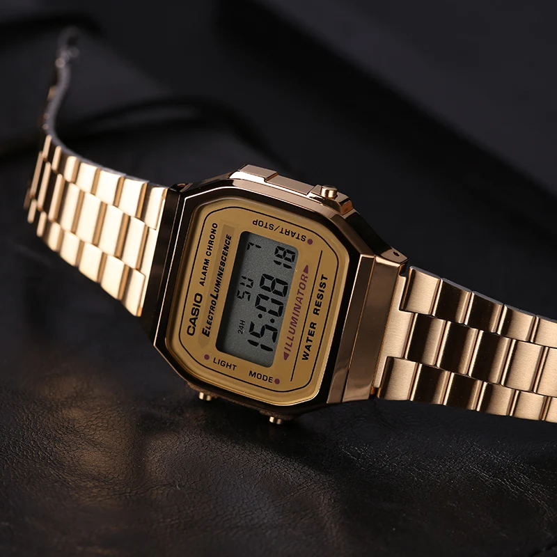 Casio Часы мужские повседневные электронные часы A168WG-9W