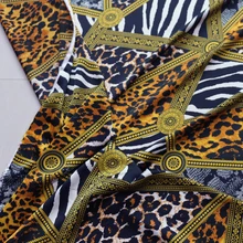 100 см* 148 см Африка Леопардовый принт пэтчворк ткань креп сатин платье Шармез материал