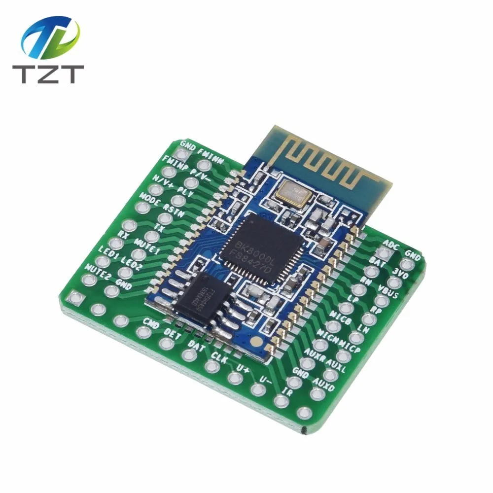 

TZT Bluetooth Stereo Audio Module Transmission BK8000L AT Commands SPP Bluetooth Speaker Amplifier DIY