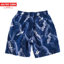 Aelfric Eden Crane шорты с принтом Мужские летние хип-хоп до колен Модные Гавайские уличные шорты в японском стиле пляжная одежда