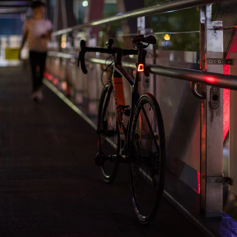 Sale ROCKBROS Cycling Bike Light Waterproof Helmet Taillight Lantern Bicycle LED USB Rechargeable Safety Night Riding Bike Rear Light 5