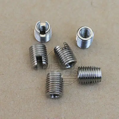 

6Pcs M6 x 1mm Stainless Steel Solid Insert Thread Repairing Metal Threads