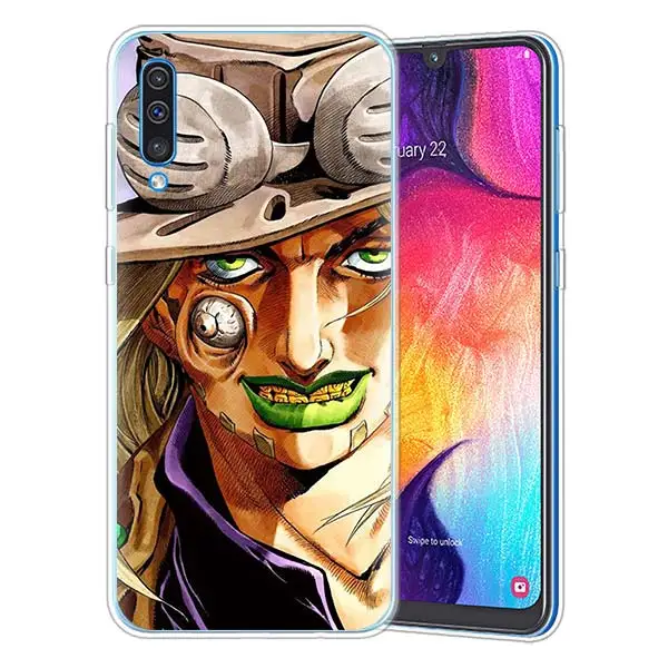 JoJo's Bizarre Adventure JoJo Silicone Case for Samsung Galaxy A71 A51 A90 5G A50 A70 A40 A20e A10 A30 A80 A8 Plus A7 A9 Cover - Цвет: 01