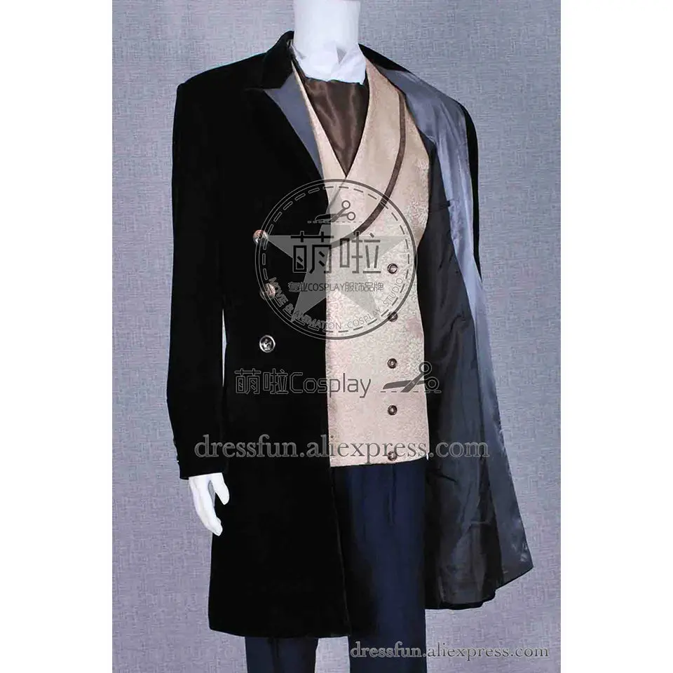 Who is Doctor Cosplay The 8th Eighth Costume Coat Vest Pants Shirt Halloween New