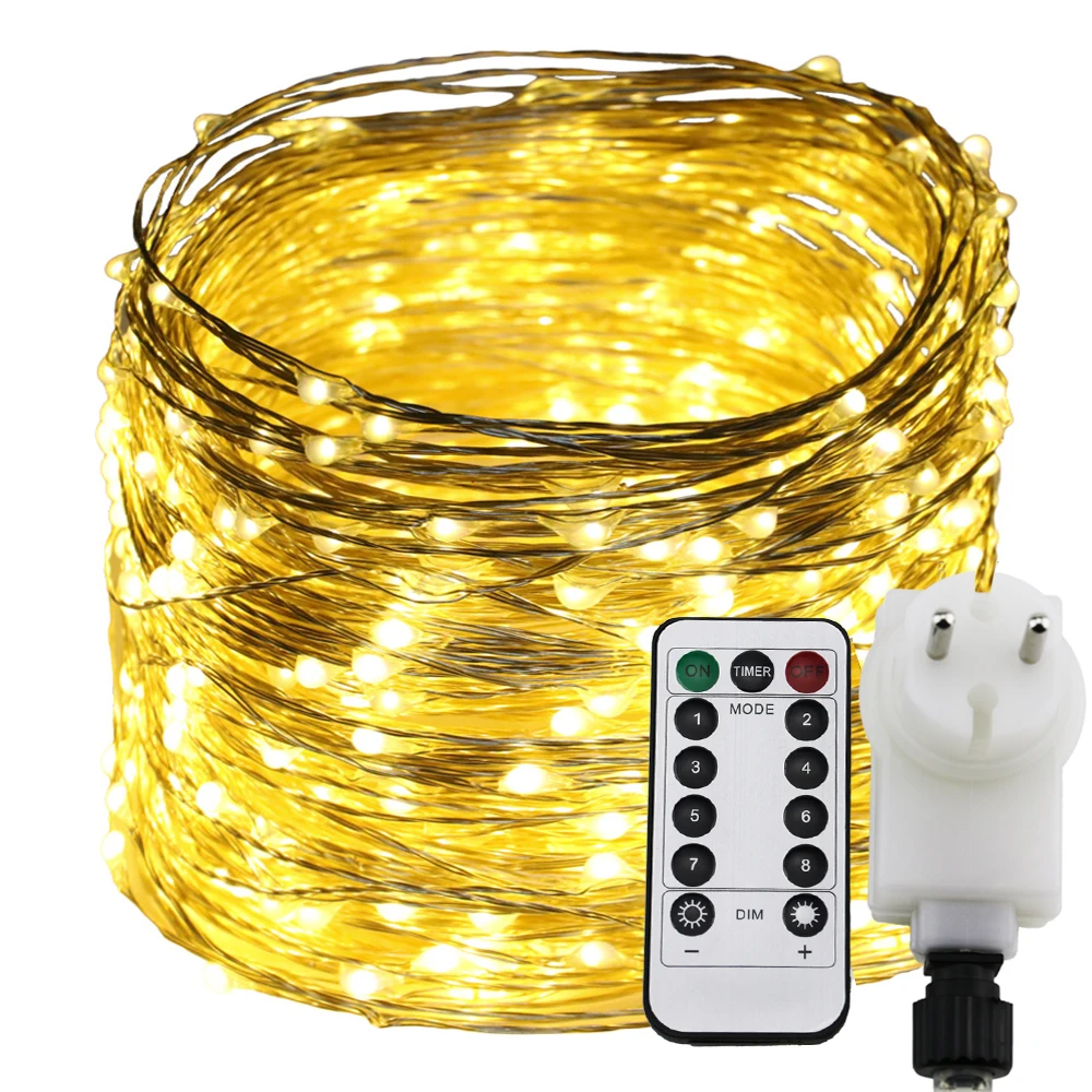 Пульт дистанционного управления и таймер Dimable Led String Light 300/500 LEDs Звездные огни 30 м/50