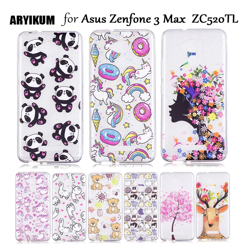 

ARYIKUM Phone Case For Coque Asus Zenfone 3 Max 3Max Max 3 ZC520TL ZC 520 TL 16gb 5.2 Case Silicone Clear Transparent Cover Etui