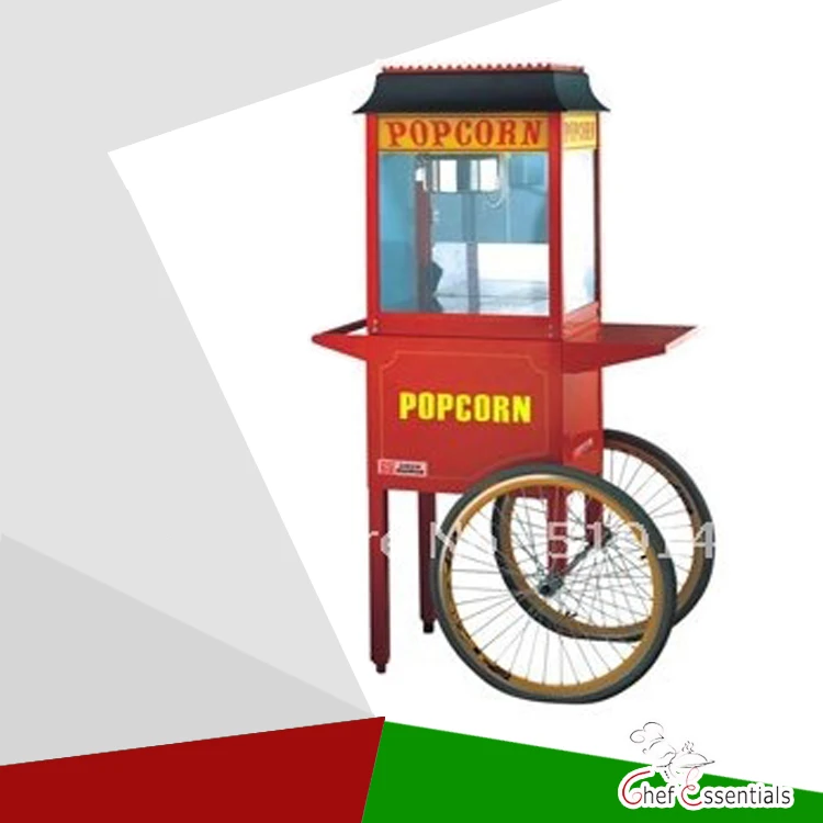 

POP-06 economic popcorn maker commercial popcorn machine with cart