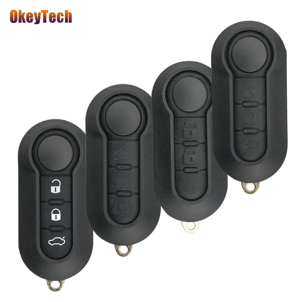 Car key shell for fiat 500