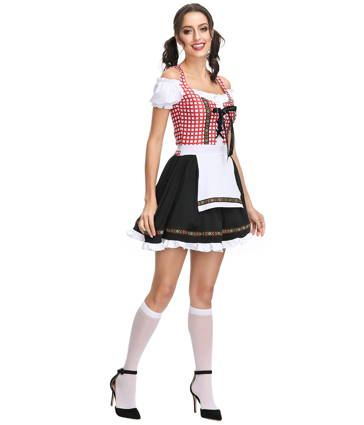 Германия Октоберфест пиво девушка костюм горничной баварский средневековый Традиционные вечерние Dirndl Платье