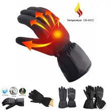 1 пара, зимние теплые перчатки с подогревом, ветрозащитные лыжные перчатки с электрическим подогревом, YA88