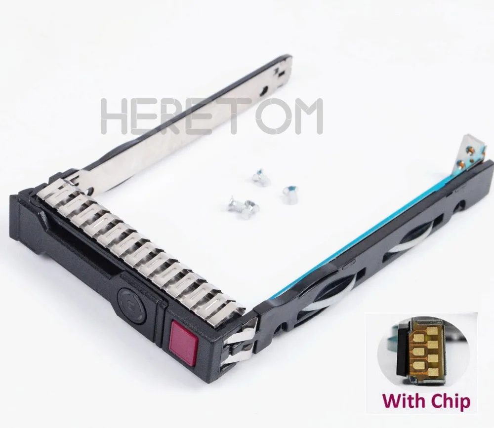 

2.5'' SAS SATA HDD Caddy Bracket 651687-001 for HP G8 Gen8 Gen9 G9 DL380 DL360 DL160 DL385 2.5inch Server Tray With Chip
