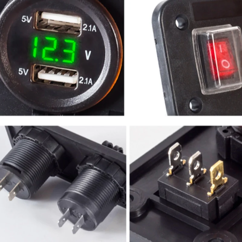 Машинная Зажигалка для сигарет розетка 4 зарядных порта USB автомобиля Зарядное