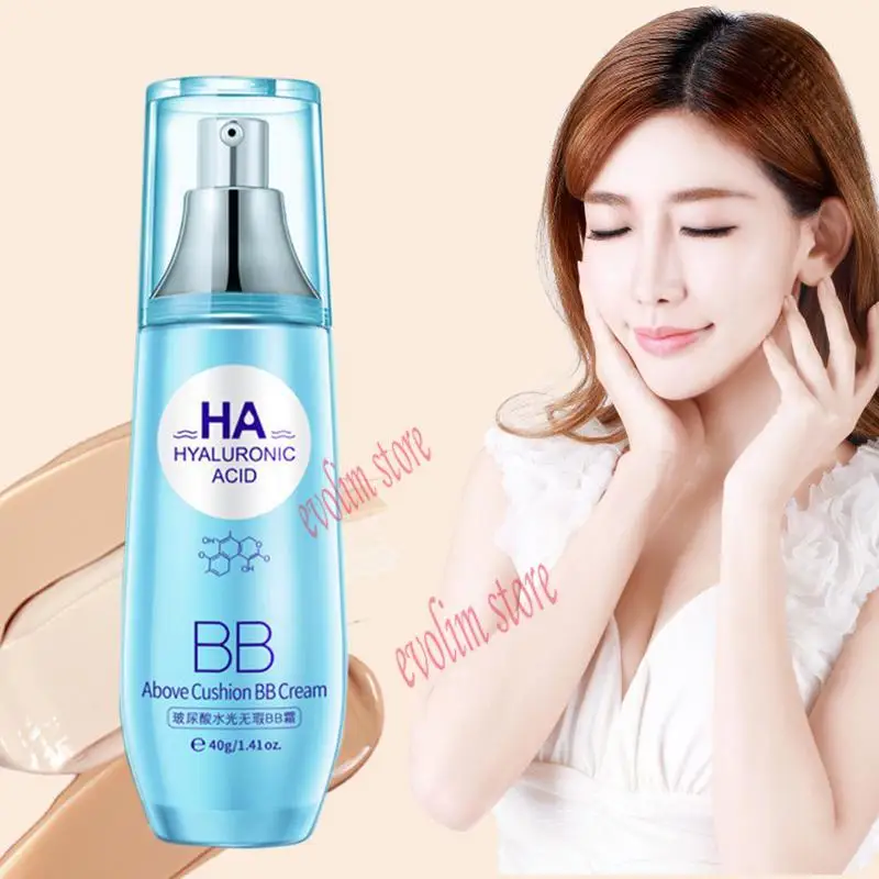 Face Makeup Light BB Cream Breathable Base Foundation Hyaluronic Acid Cover Pores Blemish Waterproof Brightening |
