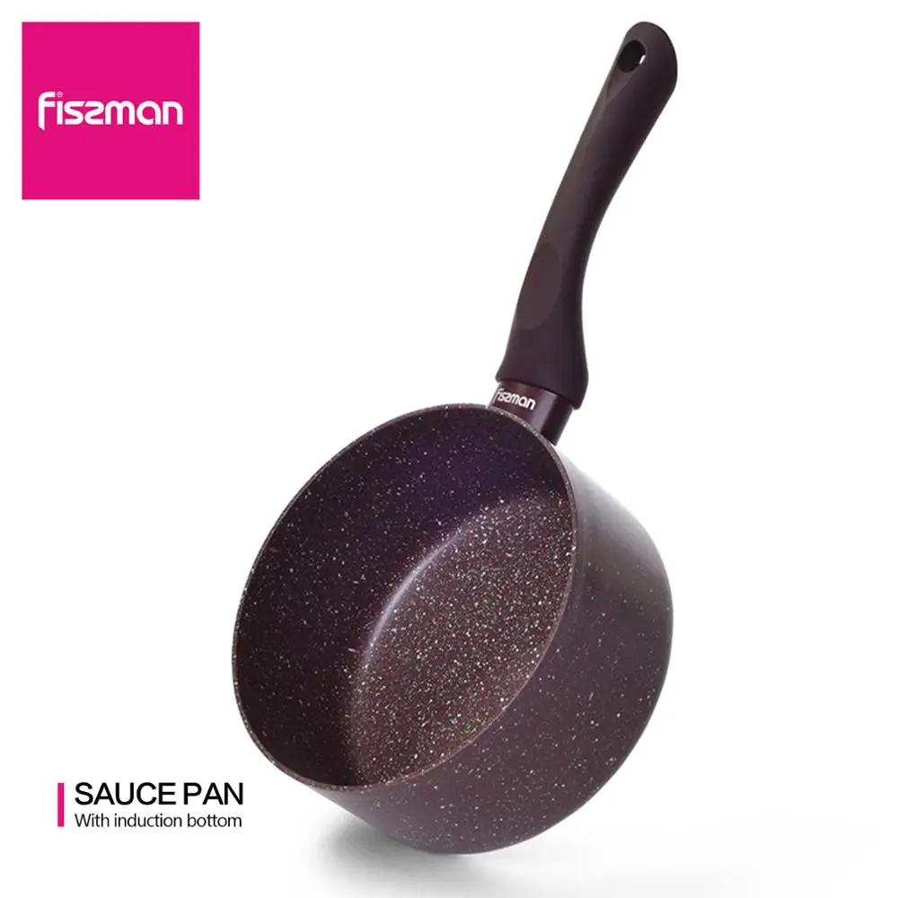 

FISSMAN 16cm Sauce Pan with Non-stick Mosses Stone Coating Aluminum for Gas Induction Cooker