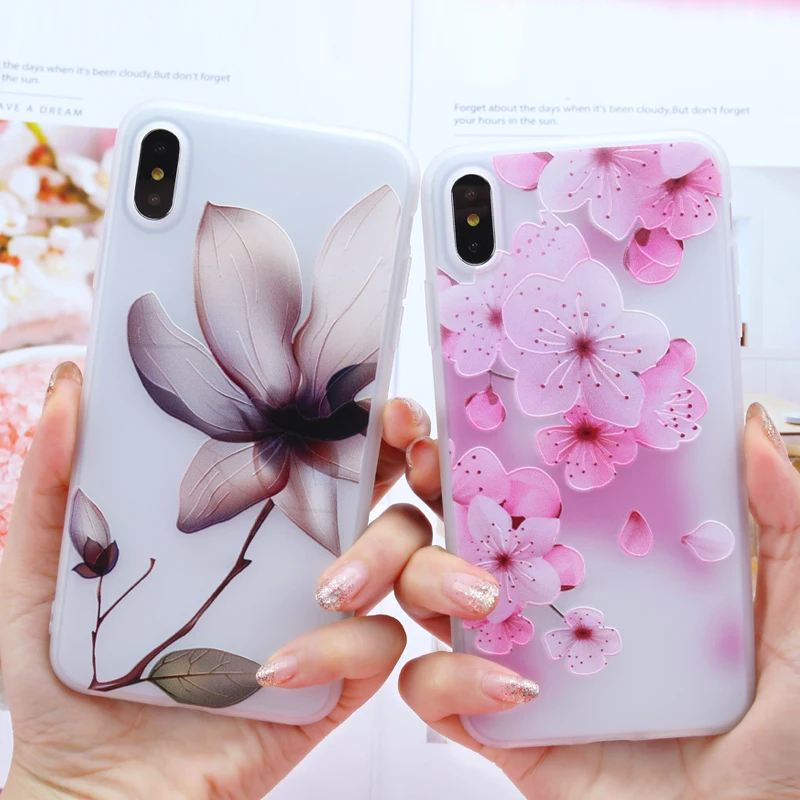 Чехол для iPhone 11 Pro Max X XR XS 7 6 6S 8 Plus 5 SE Samsung Note 10 S7 Edge S8 S9 S10 Цветочный чехол |