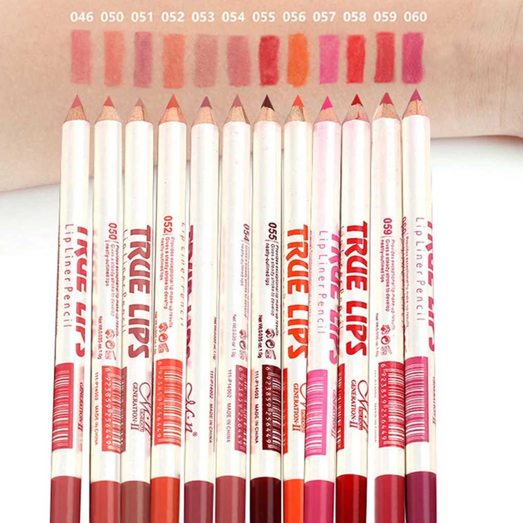

MENOW 12pcs/set Waterproof Lip Liner Makeup Set Long Lasting Matte Lipsticks Lip Pencil Pen