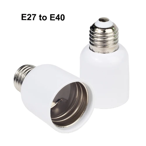 B22 GU10 E27 E14 E40 лампа Лот конвертер света адаптер пластиковая База Установка розетка винтовые розетки Белый светодиодный держатель - Base Type: E27 to E40