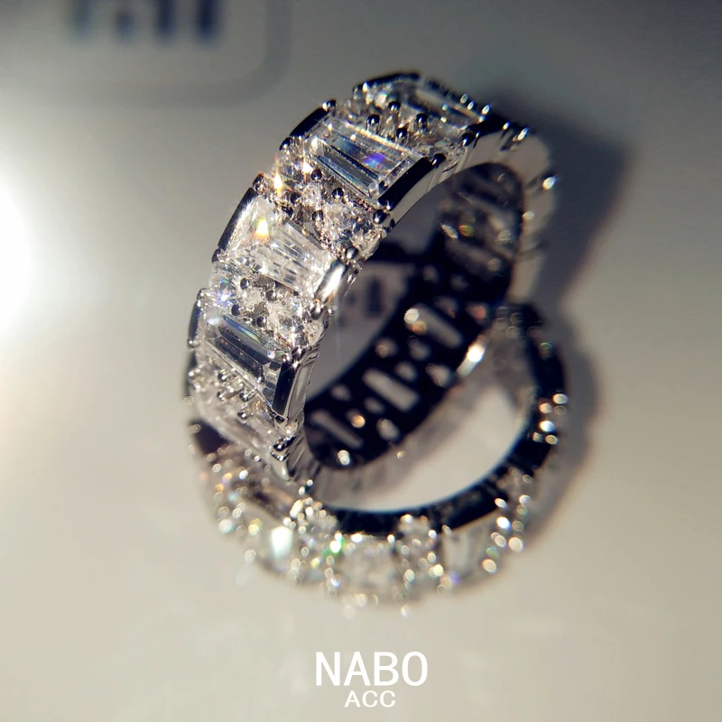 

Europe and America fashion Trapezoid ring with Crystals,women weeding band ring