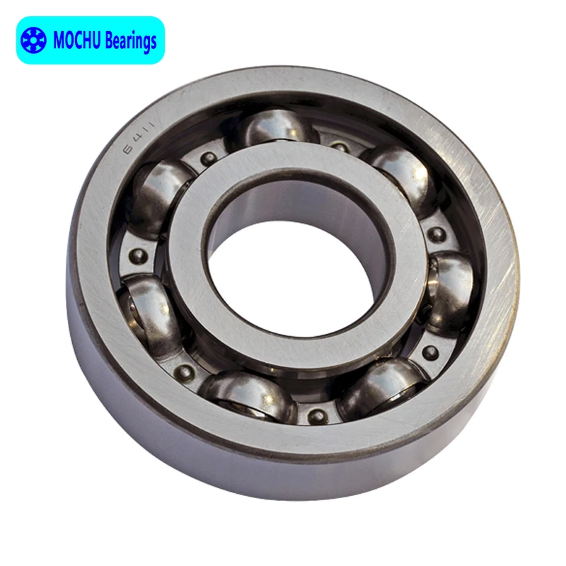 1pcs Bearing 6411 55x140x33 MOCHU Open Deep Groove Ball Bearings Single
