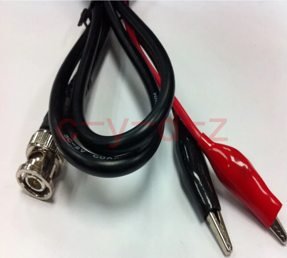 1PCS High quality Coaxial Cable BNC Male to Dual Alligator Test Clip leadbnc sma cablecable