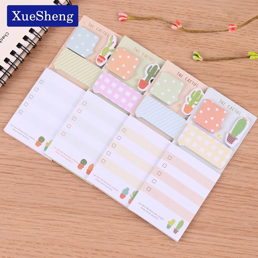 Download 1PC Cactus Cute Stickers Kawaii Self Adhesive Sticky Notes ...