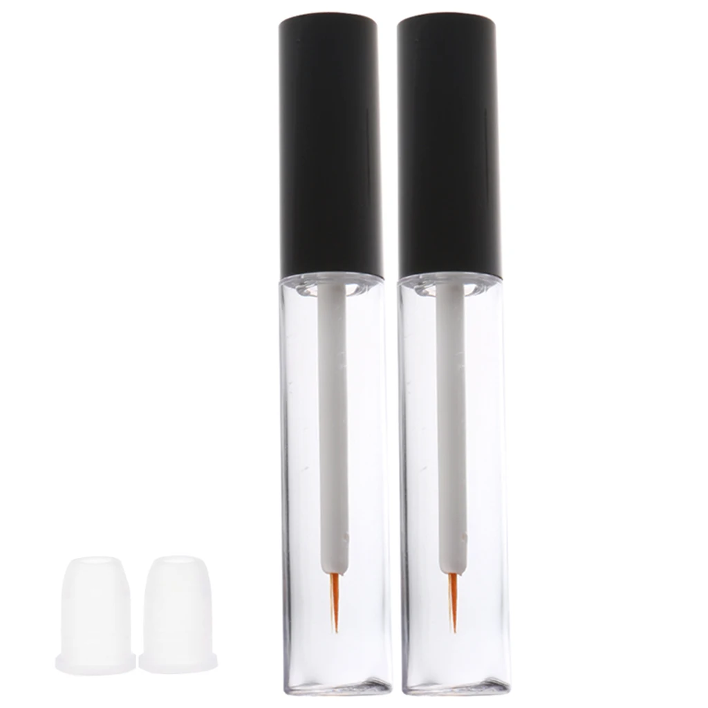 2 Pieces 7ml Empty Eyelash Growth Mascara Serum Tube Eyeliner Vials Bottle High Quality PETG Plastic