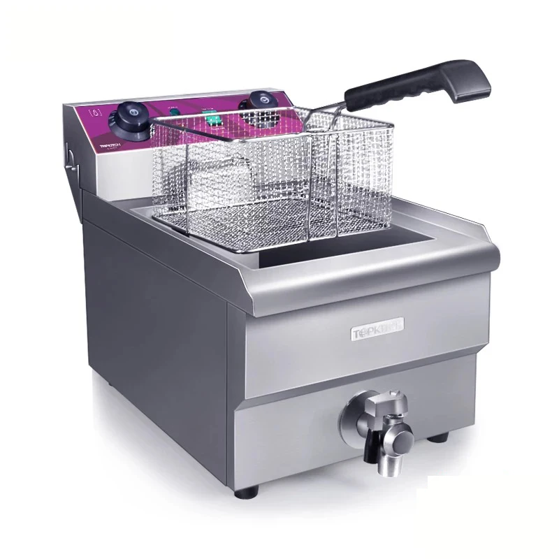 

Energy saving 13L single basket thermostat commercial churros deep fryer with timer