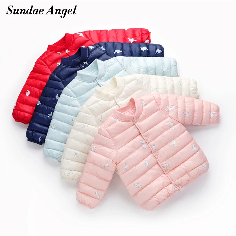

Sundae Angel Baby Outerwear Jacket Animal Cartoon kids Down Winter Coats Girls O-Neck Boys Parka Jackets Coat Clothes For 12-6 Y