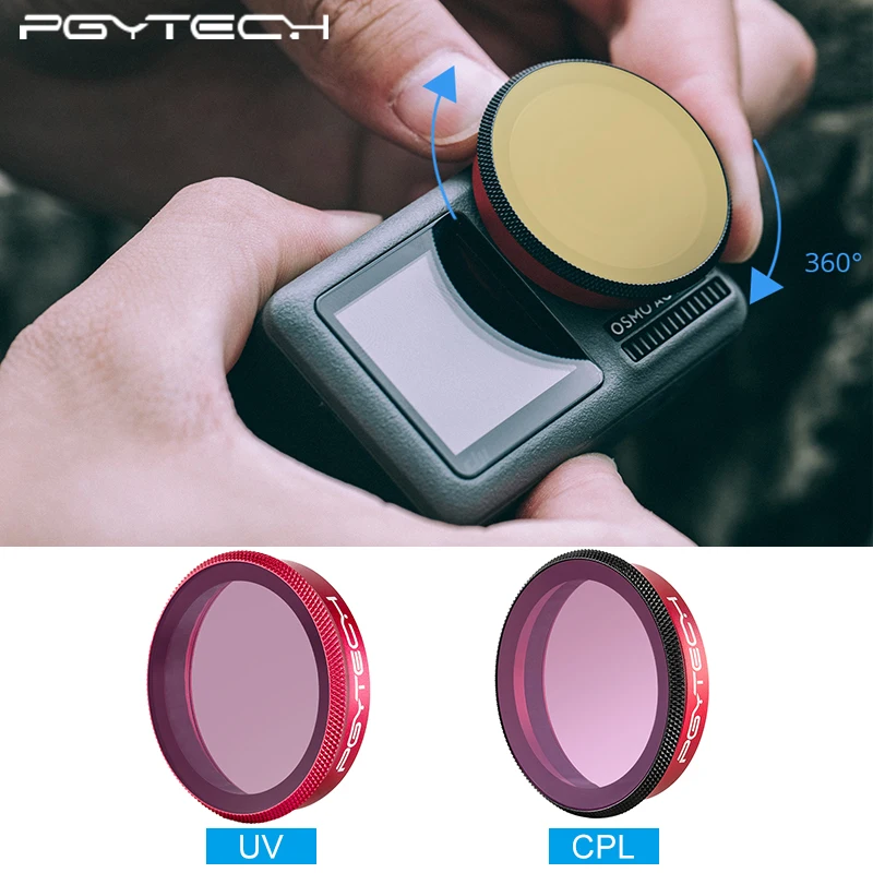 Фильтр для объектива экшн камеры PGYTECH OSMO УФ фильтр оптического стекла CPL