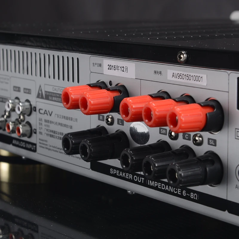 CAV AV950 аудио усилитель Главная Театр 5,1 DTS усилитель HDMI Bluetooth High Fidelity Мощность для динамики ведущих декодирования (Фото 4) Электрические плиты CAV AV950 аудио усилитель Главная Театр 5,1 DTS усилитель HDMI Bluetooth High Fidelity Мощность для динамики ведущих декодирования (Фото 4)