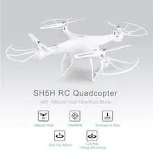 

SH5H 2.4G 4CH Smart Drone RC Quadcopter with Altitude Hold Headless One Key Return LED Light Control Speed for novice operation
