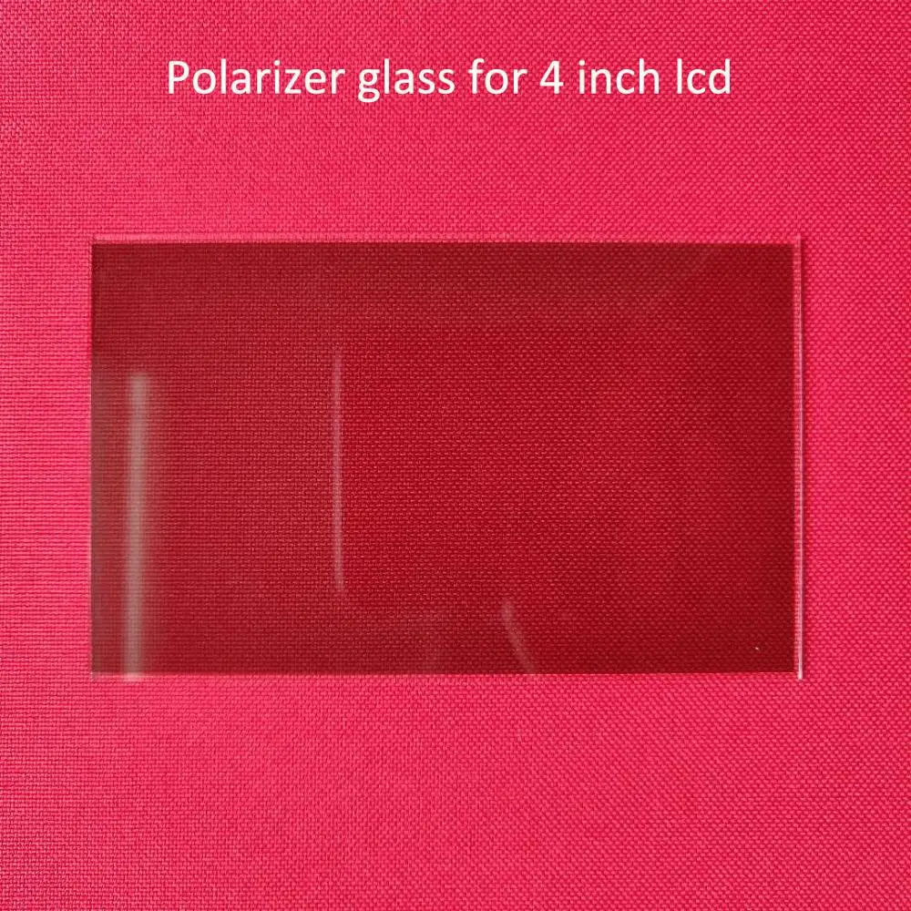 Billig 1 stücke thermische isolieren glas polarisator glas 96*60*1,2mm für 4 zoll lcd mini led projektor reparatur teil für Unic UC40 UC46 Rigal