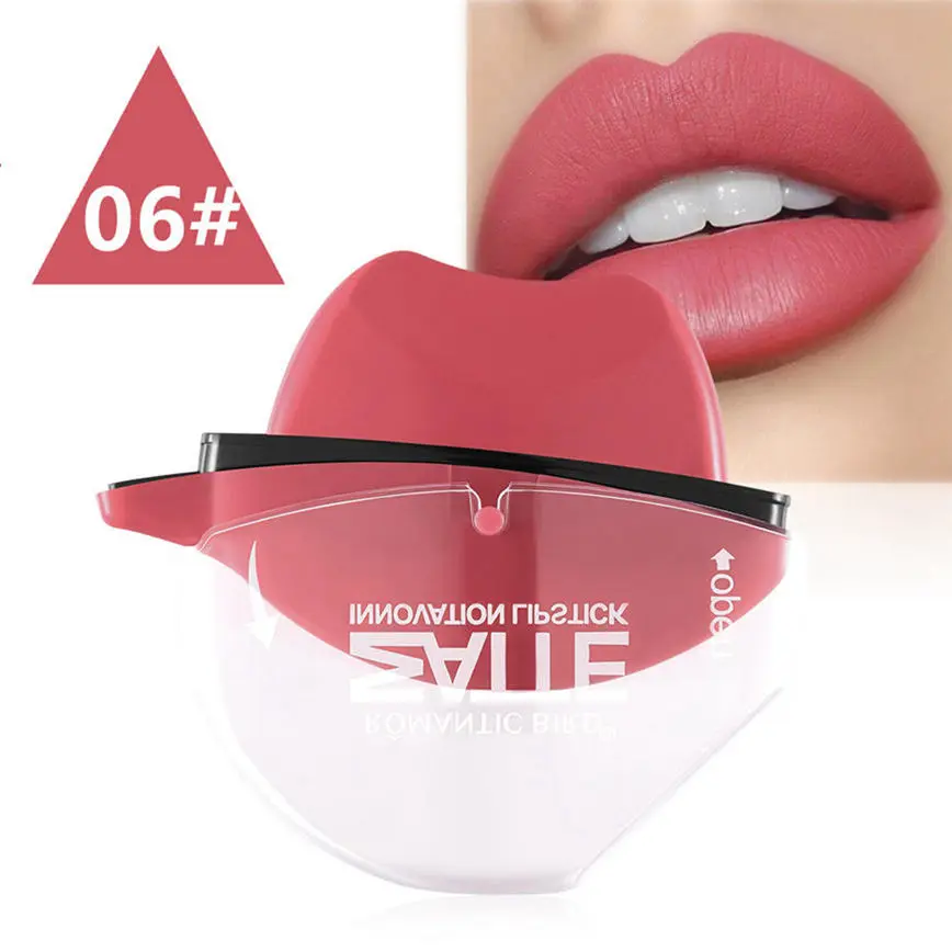 

HOT SELL Moisturizeing Lips Balm Temperature Change Color Nude Matte Lipstick Cosmetics Creative modelling Sexy PINK BREAK #6