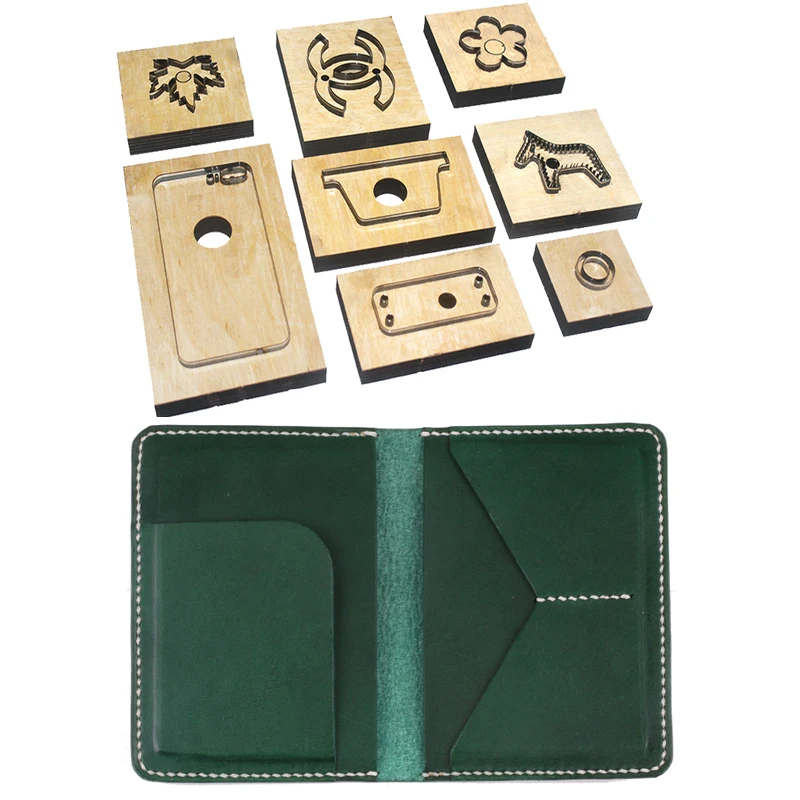 

Japan Steel Blade Wood dies for DIY leather craft passport cover die cutting knife mould Template hand punch tool 210x140mm