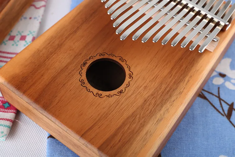 17 клавишный палец Kalimba Mbira Sanza большой палец пианино Акация красного дерева поддерживающая сумка клавиатура Marimba деревянный музыкальный инструмент