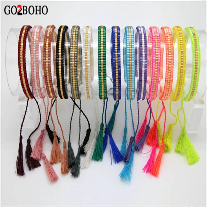 Женские браслеты каффы Go2boho miyaki многоцветные летние ювелирные изделия Мехико