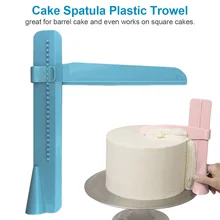 1 шт. DIY Регулируемая высота кекса шпатель пластиковая гладилка украшение торта, выпечки торт стяжка инструменты